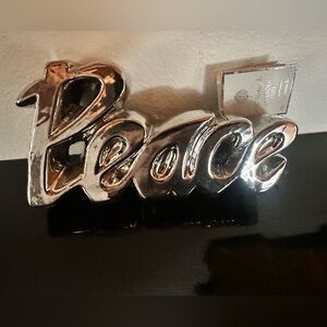 Silver Peace Decorative Accent